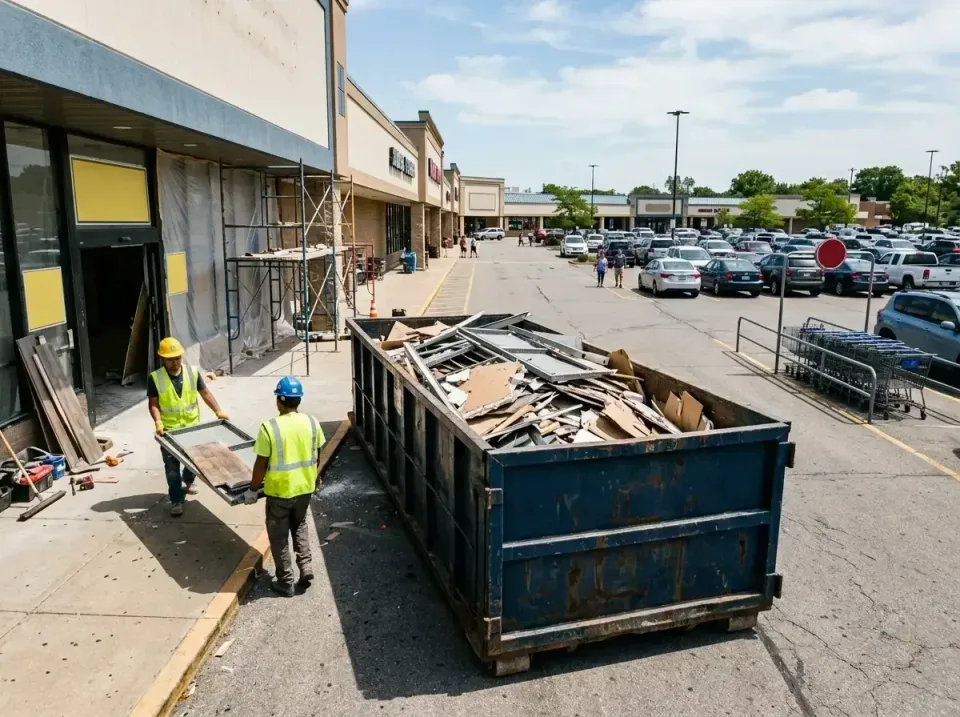 retail-store-renovation-debris-003 — frequently asked questions, Roll-off Dumpster Rentals in Breckenridge Hills, MO